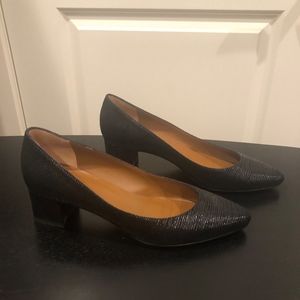 Aquatalia pheobe textured striped suede shoes